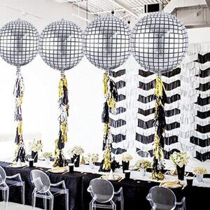 4D Disco Shaped Balloon Pack of 8